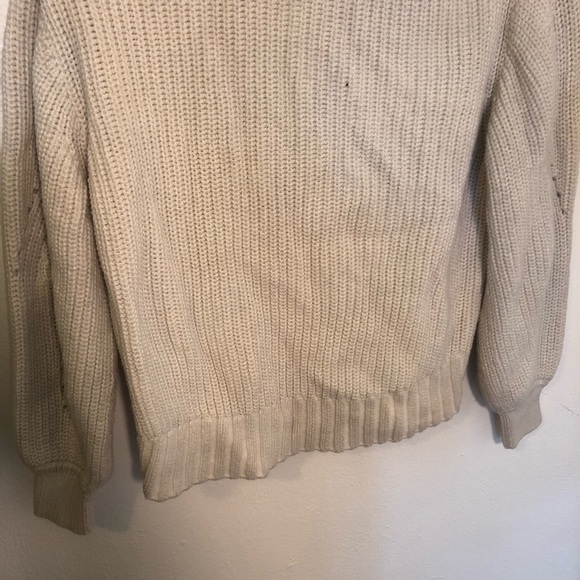 J. Crew Pointelle Crewneck Sweater Ivory - Picture 12 of 14